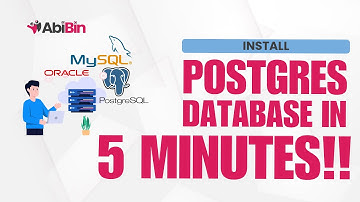 Install POSTGRES Database on Windows in 5 Minutes!