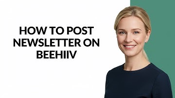 How to Post Newsletter on Beehiiv - Julia