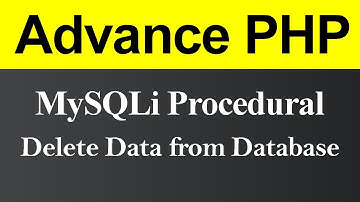 Delete Data from Database MySQLi Procedural in PHP (Hindi)
