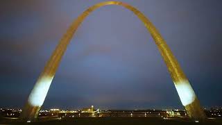 Unique feature of new Gateway Arch lights puts on a show every night