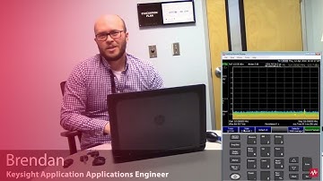 Testing the signal strength of four key fobs using an N9917A FieldFox