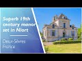 Superb 19th century manor house for sale in Niort overlooking the river - Ref.: 112063EVI79