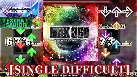 【DDR A (2018)】 MAX 360 [SINGLE DIFFICULT] 譜面確認＋クラップ