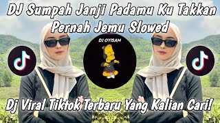 DJ SUMPAH JANJI PADAMU KU TAKKAN PERNAH JEMU SLOWED TREND || VIRAL TIKTOK TERBARU 2023 !