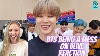 BTS are hilarious! Reacting to BTS funny moments (BTS being a mess on VLIVE)