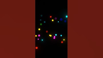 Cinematic Particles. Created in Blender. Light Effects. Motion. Black Screen.  #abstractanimation