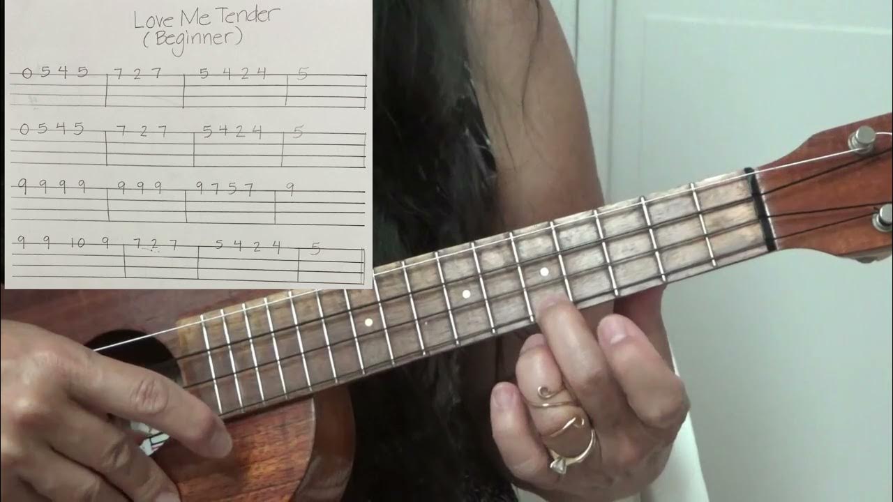 Love Me Tender Ukulele Tutorial YouTube