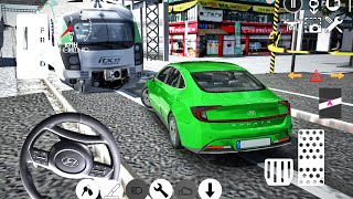3D Driving Game: Hyundai Sonata vs Train: Who's Hitting WHOM? - Car Game Android Gameplay screenshot 1