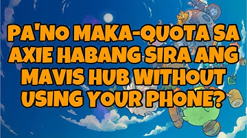 Axie Infinity: Mavis Hub Client Error or Disabled Play Button? Watch this.