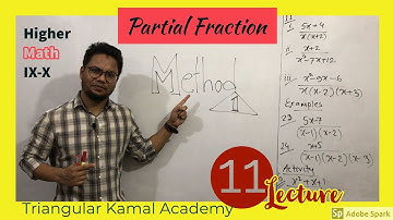 11th Lecture: Algebraic Expression | Class-10,Higher Math Chapter-2, No:11(i-iii) | Partial Fraction