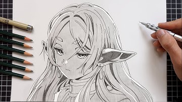 How To Draw Frieren Easy Tutorial with Basic Anatomy ( No Measurements Needed)