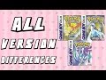 All Version Differences in Pokemon Gold, Silver & Crystal