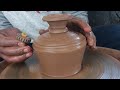 Making a different vase pottery terracotapot claypots ciramics shalivahana