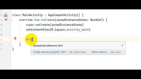 Unresolved reference-solve problem- -- Android kotlin