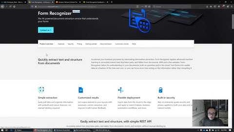 Azure Form Recognizer (Preview): First Look