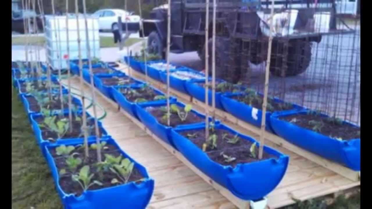 Fantastic Rain Gutter Grow System Built By  Brook and Valerie Van Dyck From Rockmart, Georgia!