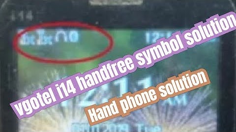 vgotel i14 handfree symbol solution #vgotel  #vgotlei14 #handfree  #logo