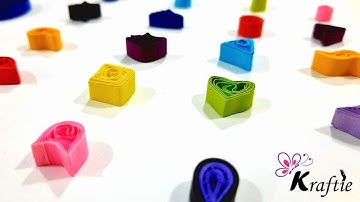 20 shapes of Paper Quilling | Paper Quilling #1 🇱🇰