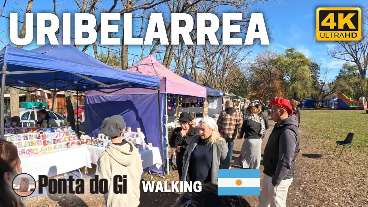 ENCANTO RURAL en LA PAMPA HÚMEDA - PUEBLO de URIBELARREA #walk 2025 Buenos Aires Provincia ARGENTINA