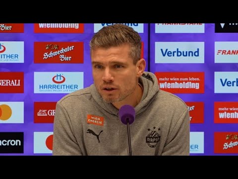 Video: Robert Klauß (Trainer SK Rapid) - die Pressekonferenz nach dem Spiel gegen FK Austria Wien