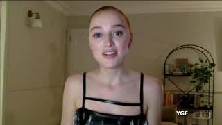Phoebe Dynevor presenting the award for Best Limited Series (Critics Choice Awards 2021)