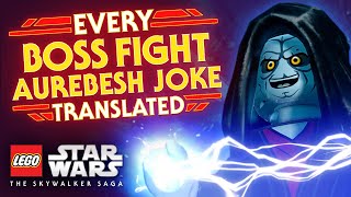 Every Boss Fight Aurebesh Joke TRANSLATED - LEGO Star Wars: The Skywalker Saga