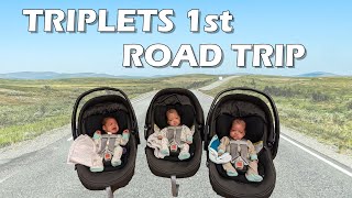 Newborn Triplets First Road Trip! Did we make it???