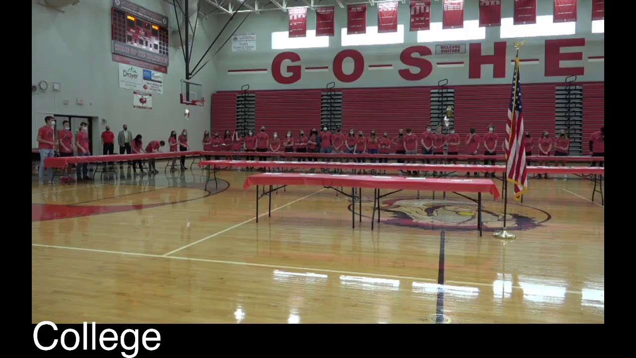 Goshen High School, Where to ceremony YouTube