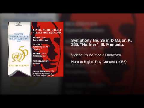 Symphony No. 35 In D Major, K. 385, "Haffner": III. Menuetto