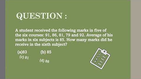 Question on Average Mark| CSIR-NET June 2019 | General Aptitude | July Mary Mathew