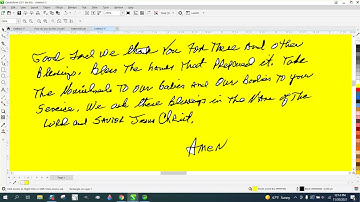 Corel Draw Tips & Tricks Trace hand written Scan