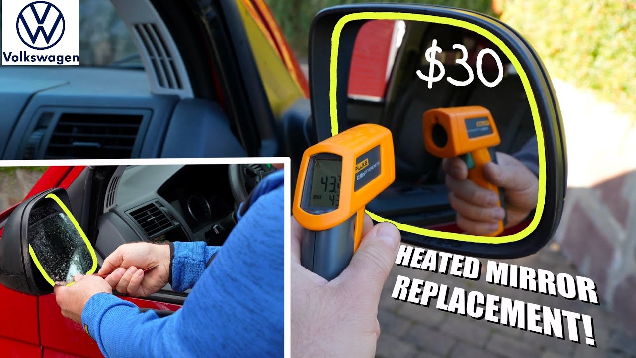 Car mirror replacement. Heated mirror repair. DIY! YouTube