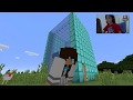 Jogando Minecraft: Casa de Gelo e Vidro parte 1 - Yasmin Verissimo (caiu uma tempestade na hora)