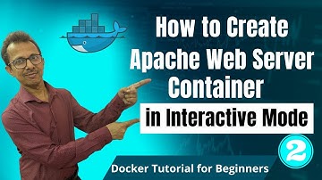 14-Create Apache Web Server Container in Interactive Mode-2 | Docker Tutorial for Beginners (Hindi)