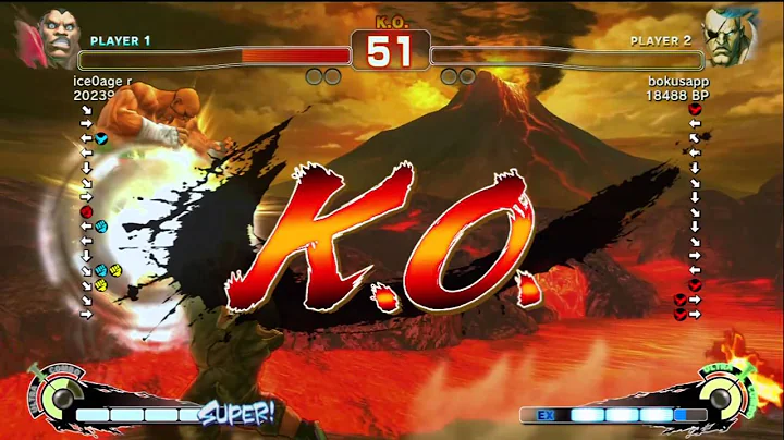 - R - [Balrog] vs Bonchan [Sagat] 2 of 2 SSF4 Japanese Online Ranked Matches - TRUE-HD