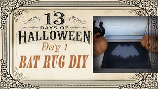 Day 1: BAT ROCK RUG / 13 Day of Crafting Halloween