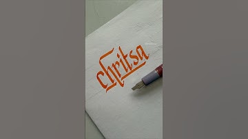How to write Chritsa #calligraphy #art
