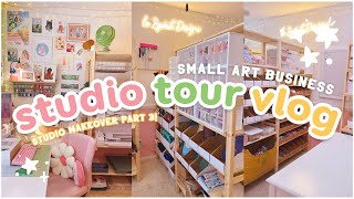 [ SMALL BUSINESS STUDIO TOUR ]  Aesthetic Studio Makeover is Finally Done!