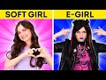 E-GIRL VS SOFT GIRL || Divertenti Trend Di TikTok Per Familiari E Amici! su 123 GO! BOYS