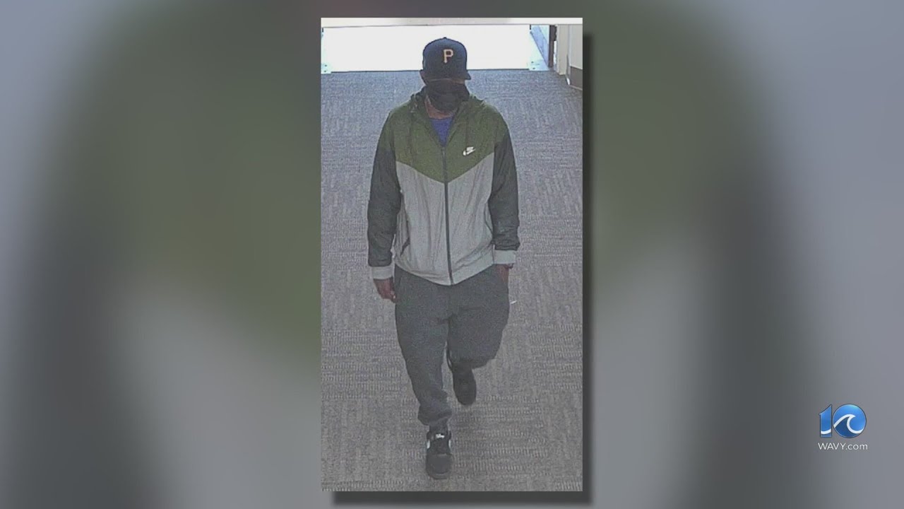 Suffolk police searching for suspect in bank robbery - YouTube