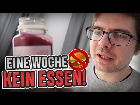 Eine Woche OHNE ESSEN! 🤨 Schaffen wir die Saftkur?