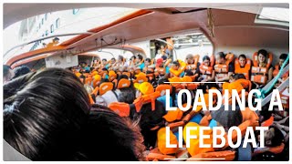 Loading 150 Persons in a Lifeboat on a Cruise Ship