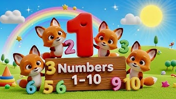 Numbers 1 to 10 Song for Kids | Five Little Foxes Dancing | Learn to Count for Children 