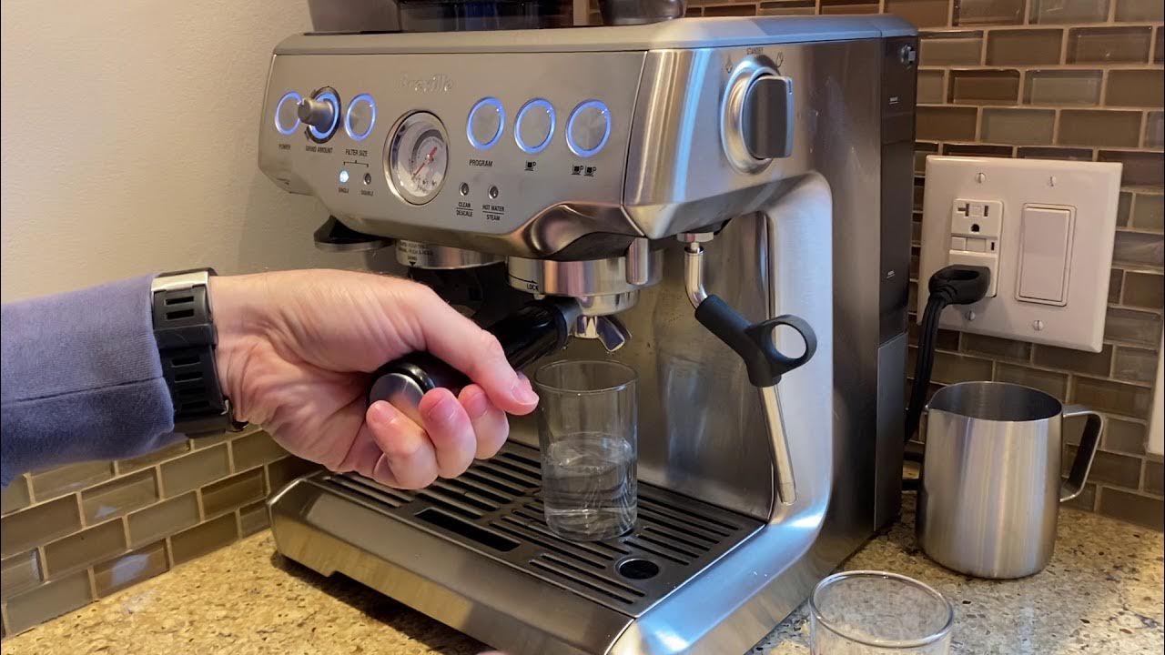 Breville Barista Express Video 4 Program the water amount YouTube