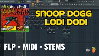 Snoop Dogg - Lodi Dodi (FL Studio Remake) FLP + STEMS + MIDI