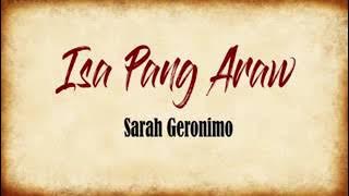 Isa Pang Araw lyrics -Sarah Geronimo (Credits to MM Playlist)
