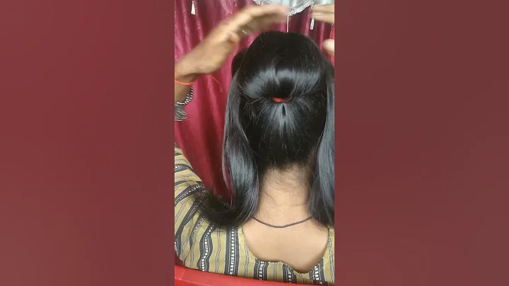 #shots Super quick donut bun using a hair donut #dountbun#hairtools #ytshorts