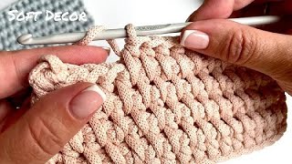Didn't think this pattern was so simple | Dense crochet pattern | Soft Decor