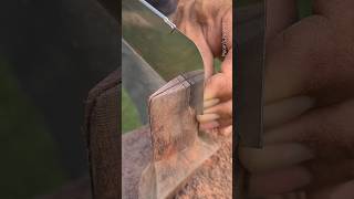 Hanging An Axe Handle For Aesthetics From Exotic Wood  #Asmr #Satisfying