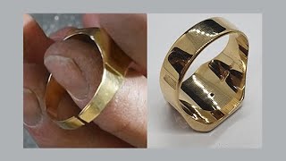 We reconstruct the stem to a gold ring with a worn stem